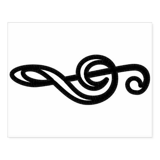 Music Note Rubber Stamp voor creatieve projecten Rubberstempel (Afrduk)