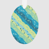 Music Note Stripes Ornament (achterkant)
