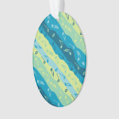 Music Note Stripes Ornament (voorkant)