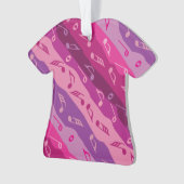 Music Note Stripes Ornament (voorkant)