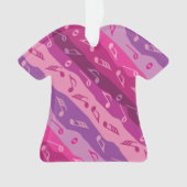 Music Note Stripes Ornament (voorkant)