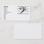 Music Note Visitekaartje  kaart (Voorkant / Achterkant)