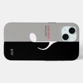 Music Note zwart en grijs modern Case-Mate iPhone Case (Achterkant (horizontaal))