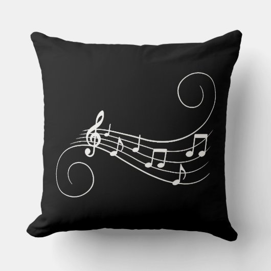 Music Notes Kussen (Voorkant)