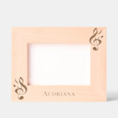 Music Notes Personalized Gegraveerde Lijstjes (Voorkant)