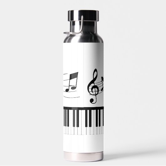 Music Notes Piano Personalized Custom Colors Waterfles (Rechts)
