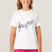 music notes t-shirt (Voorkant)