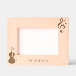 Music Notes Violin Personalized Gegraveerde Lijstjes