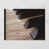 Music Notes with quote on. Briefkaart (Voorkant)