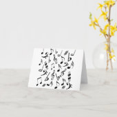 Music-notitiekaart Kaart (Gele Bloem)