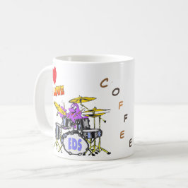 Music Octopus Cartoon Coffee Lover Coffee Mok