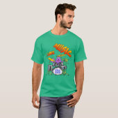 Music Octopus Man Donkere T-shirt (Voorkant volledig)