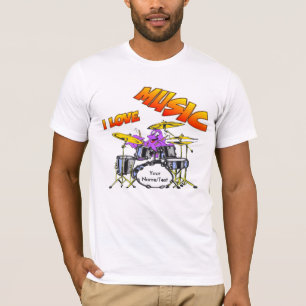 Music Octopus  Mannen T-shirt