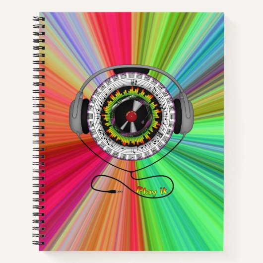 Music of Life Spiral Notitieboek (Voorkant)