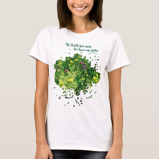 Music Of Nature Inspirational Quote  T-shirt (Voorkant)