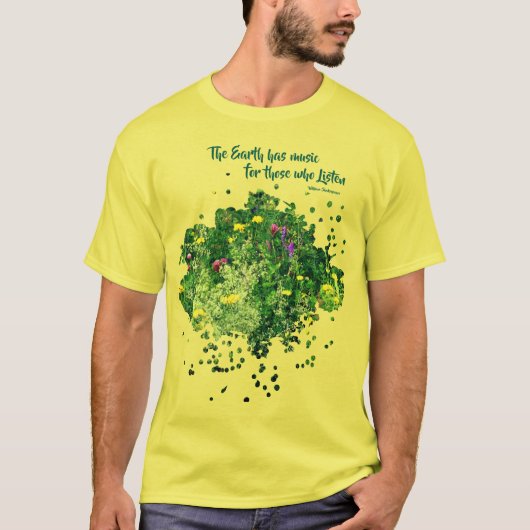 Music Of Nature Inspirational Quote  T-shirt (Voorkant)