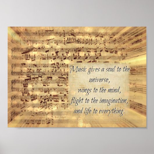 Music-offerte Poster (Voorkant)