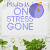 music on stress gone theedoek (Gevouwen)
