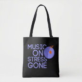 music on stress gone tote bag (Voorkant)