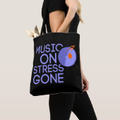 music on stress gone tote bag (Dichtbij)