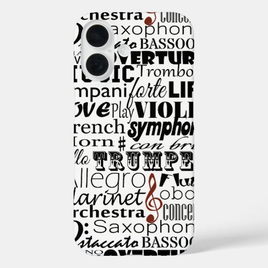 Music Orchestra Case-Mate iPhone Case (Achterkant)
