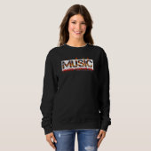 Music Passion Feeds My Soul Short Sleeve Trui (Voorkant volledig)