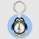Music Penguin Treble Clef Sleutelhanger (Voorkant)