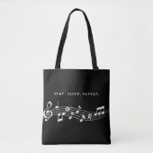 Music Pentagram Tote Bag (Voorkant)