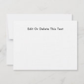 Music Piano Bedankkaart (Achterkant)