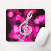 Music Piano Gclef Muismat (Met muis)