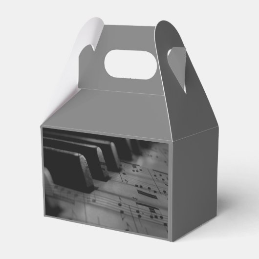 Music Piano Keys Bedankdoosjes (Voorkant Zijde)