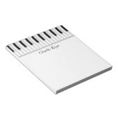 Music Piano Keys Black White Notitieblok (Schuin)