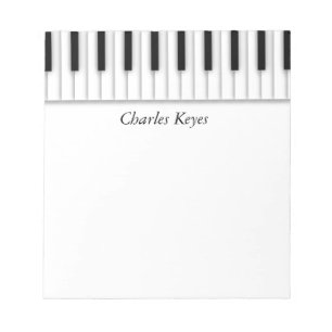 Music Piano Keys Black White Notitieblok