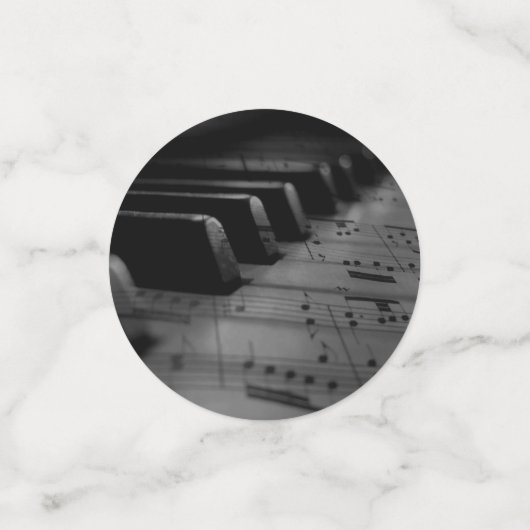 Music Piano Keys Confetti (Kleine voorkant)