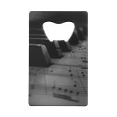 Music Piano Keys Creditkaart Flessenopener (Achterkant)