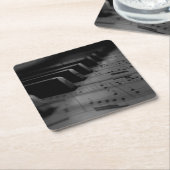 Music Piano Keys Kartonnen Onderzetters (Schuin)