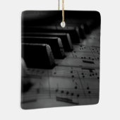Music Piano Keys Keramisch Ornament (Rechts)