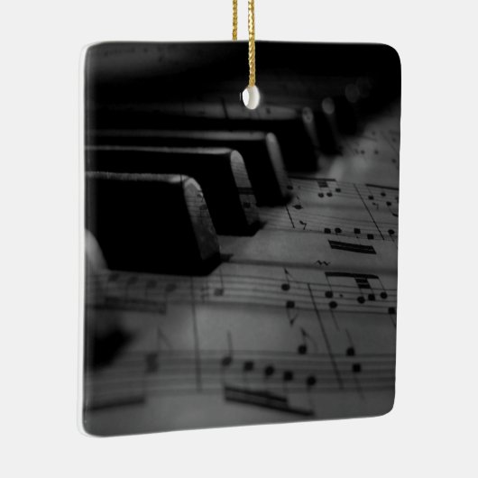 Music Piano Keys Keramisch Ornament (Rechts)