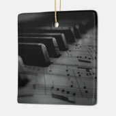 Music Piano Keys Keramisch Ornament (Links)