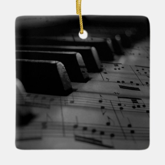 Music Piano Keys Keramisch Ornament (Voorkant)