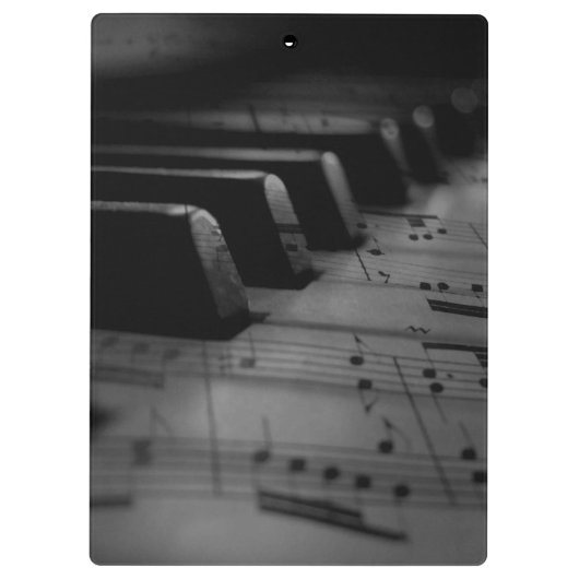 Music Piano Keys Klembord (Achterkant)