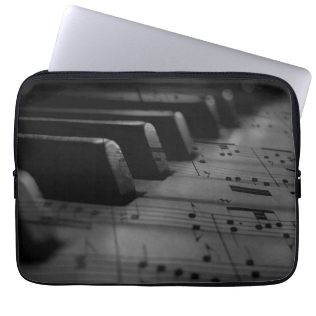 Music Piano Keys Laptop Sleeve (Voorkant)