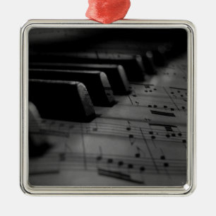 Music Piano Keys Metalen Ornament