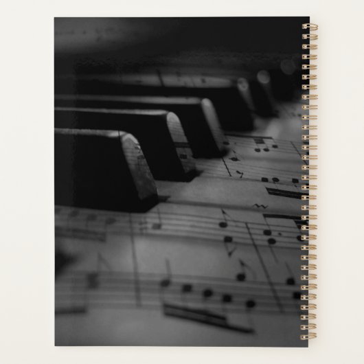 Music Piano Keys Planner (Achterkant)