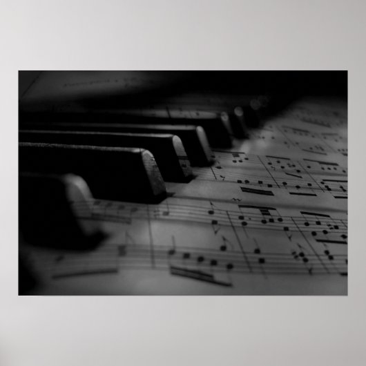 Music Piano Keys Poster (Voorkant)