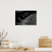 Music Piano Keys Poster (Keuken)