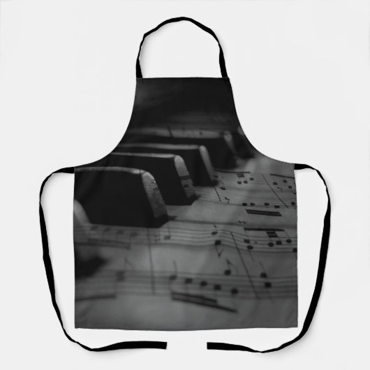 Music Piano Keys Schort (Voorkant)