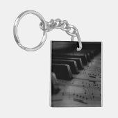 Music Piano Keys Sleutelhanger (Voorkant Links)