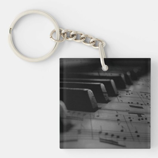Music Piano Keys Sleutelhanger (Voorkant)