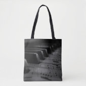 Music Piano Keys Tote Bag (Voorkant)